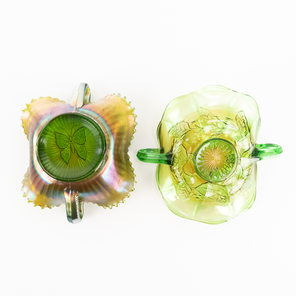 Carnival Glass: Assorted Bonbons 6pc Lot