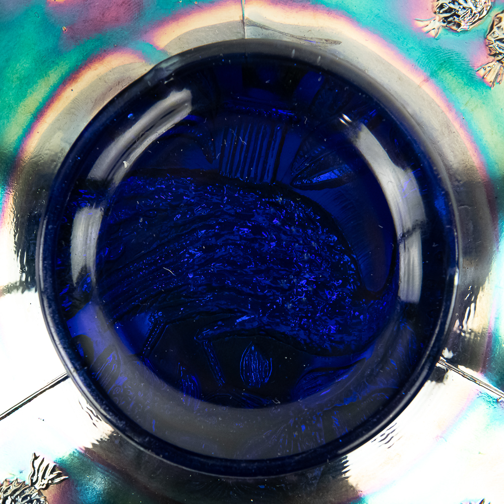 Carnival Glass: Fenton Peacock and Urn Plate