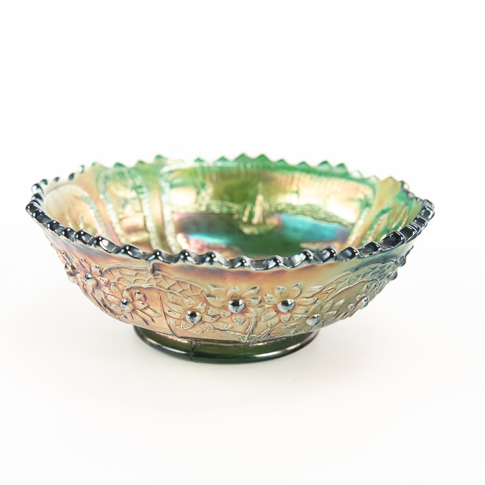 Carnival Glass Fenton Sailboats Sauce Bowls 3pcs