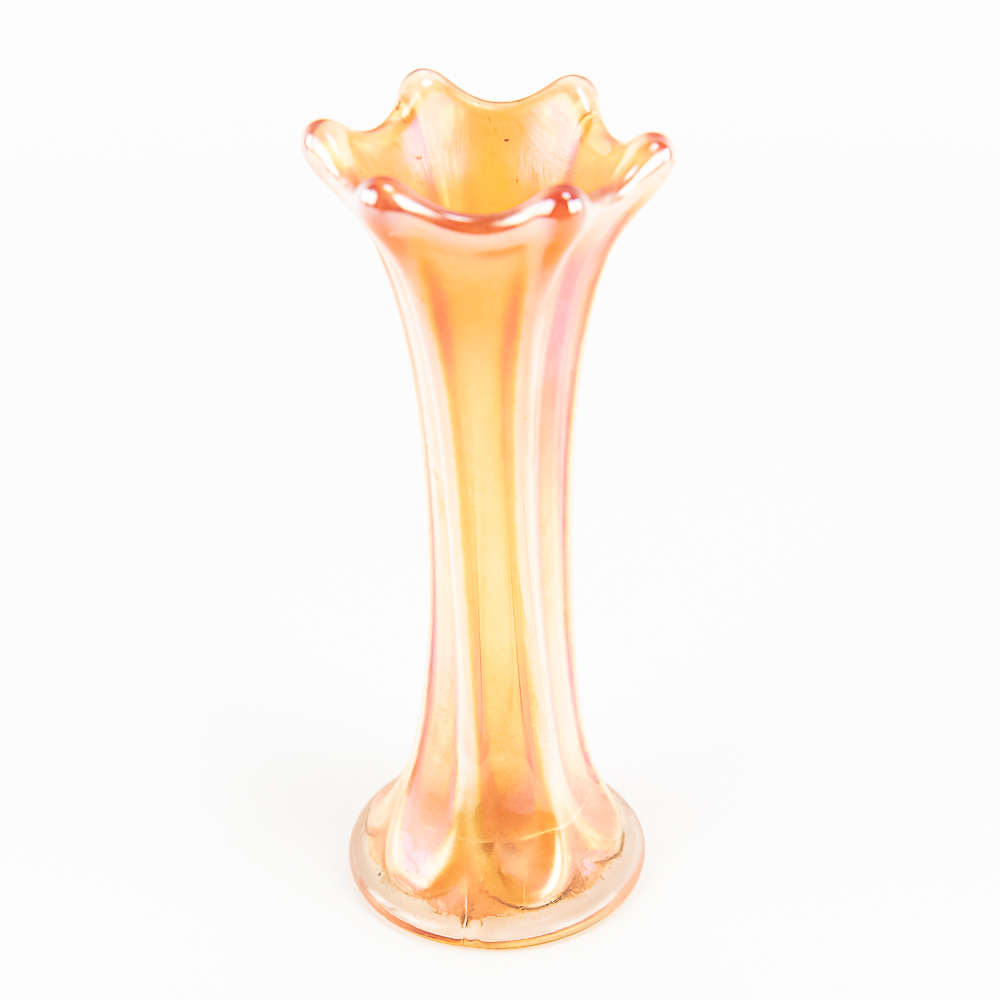 Carnival Glass: Imperial Vases 4pc Lot