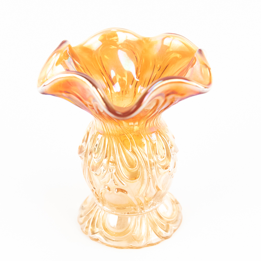 Carnival Glass: Imperial Vases 4pc Lot