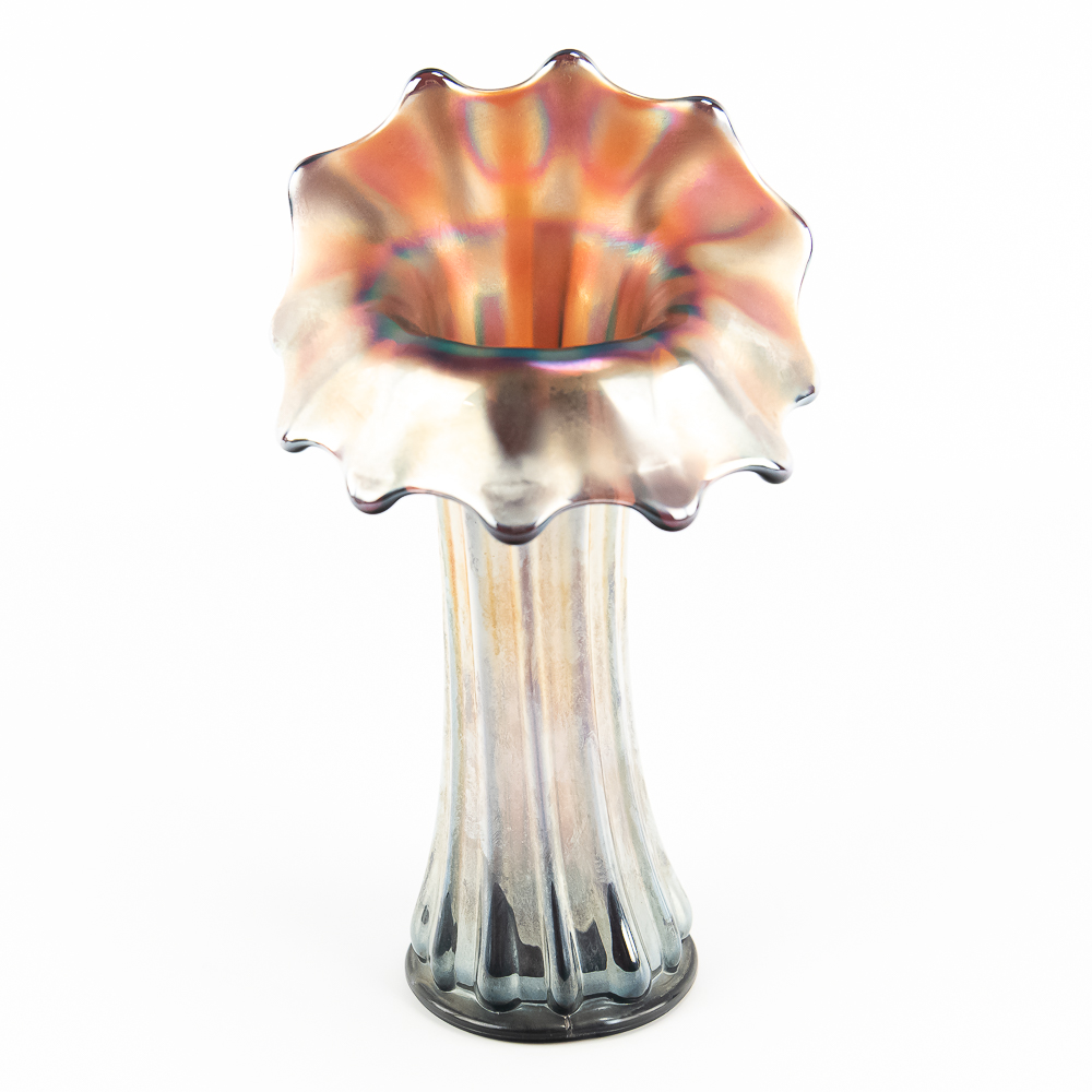 Carnival Glass: Westmoreland Corinth Vases 4pc Lot