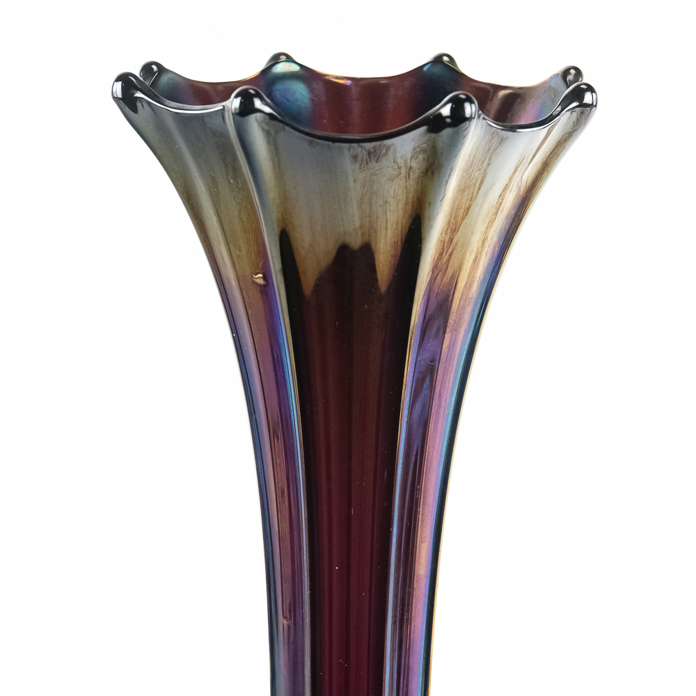 Carnival Glass:Imperial Morning Glory Funeral Vase
