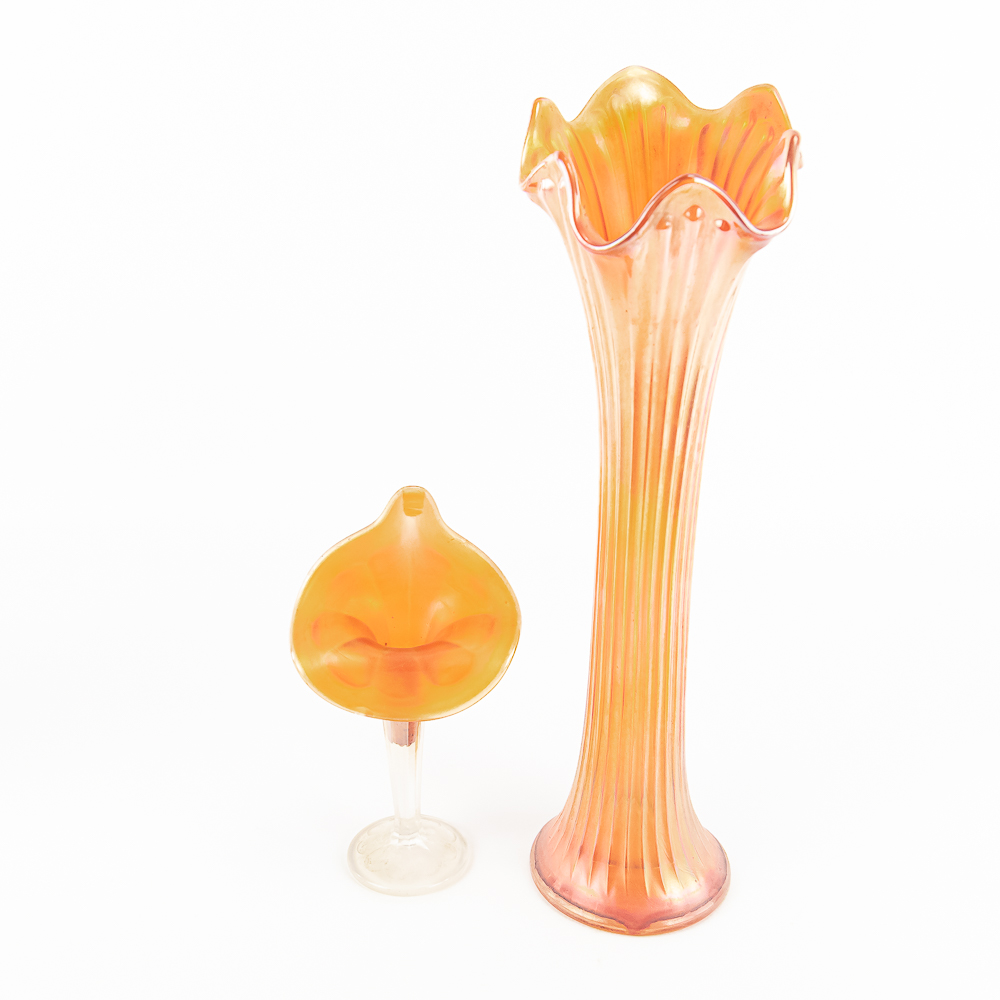 Carnival Glass: Fenton Vases 6pc Lot