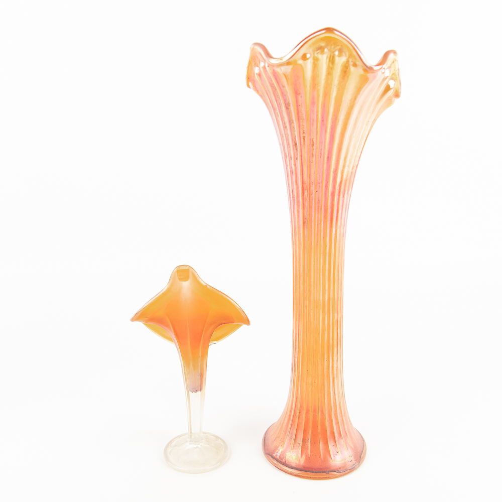 Carnival Glass: Fenton Vases 6pc Lot