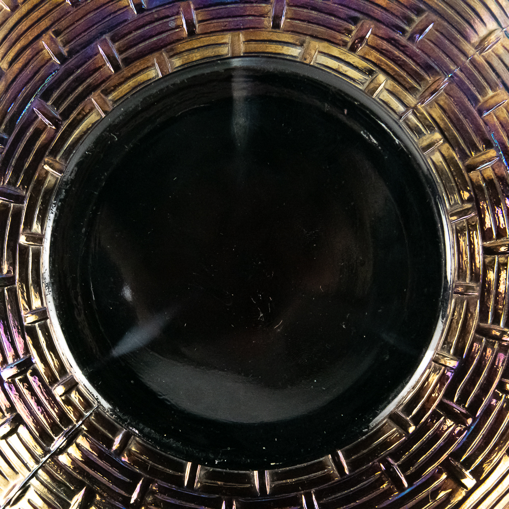 Carnival Glass: Dugan Roundup Low Ruffled Bowl