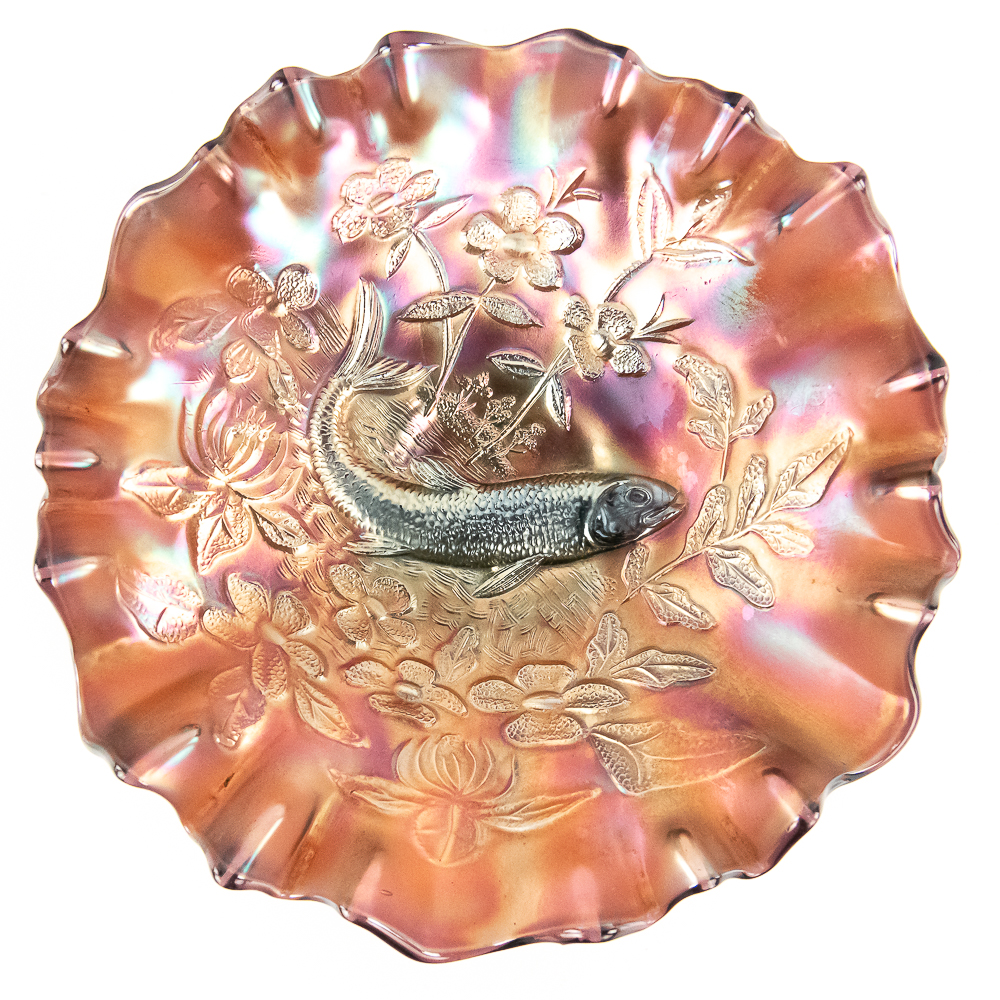 Carnival Glass: Millersburg Big Fish Bowl