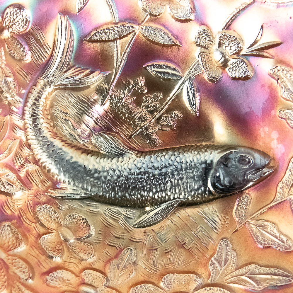 Carnival Glass: Millersburg Big Fish Bowl