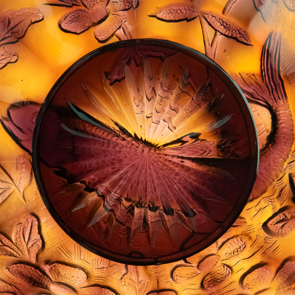 Carnival Glass: Millersburg Big Fish Bowl