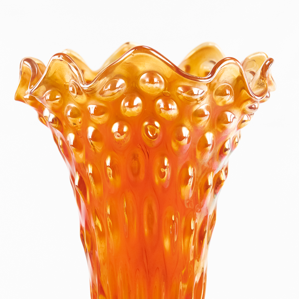 Carnival Glass: Fenton Rustic Funeral Vase