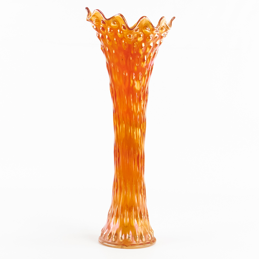 Carnival Glass: Fenton Rustic Funeral Vase