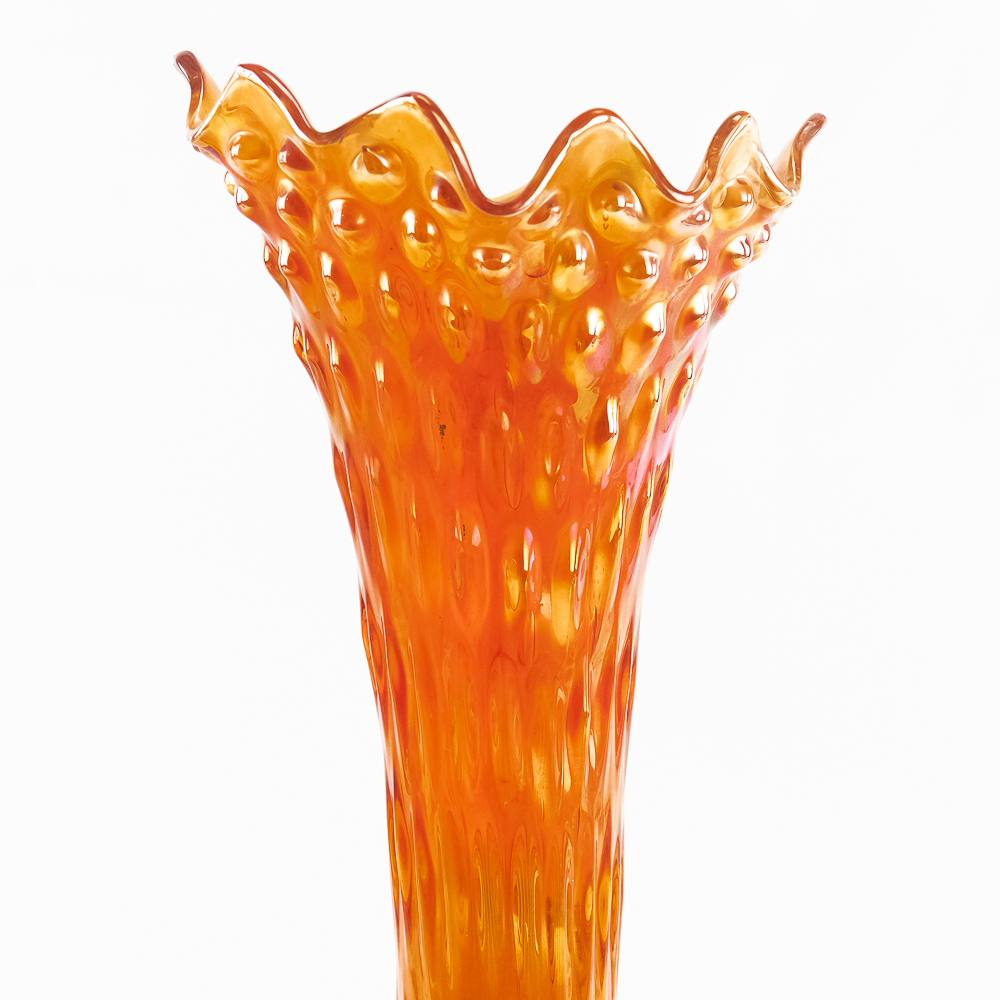 Carnival Glass: Fenton Rustic Funeral Vase