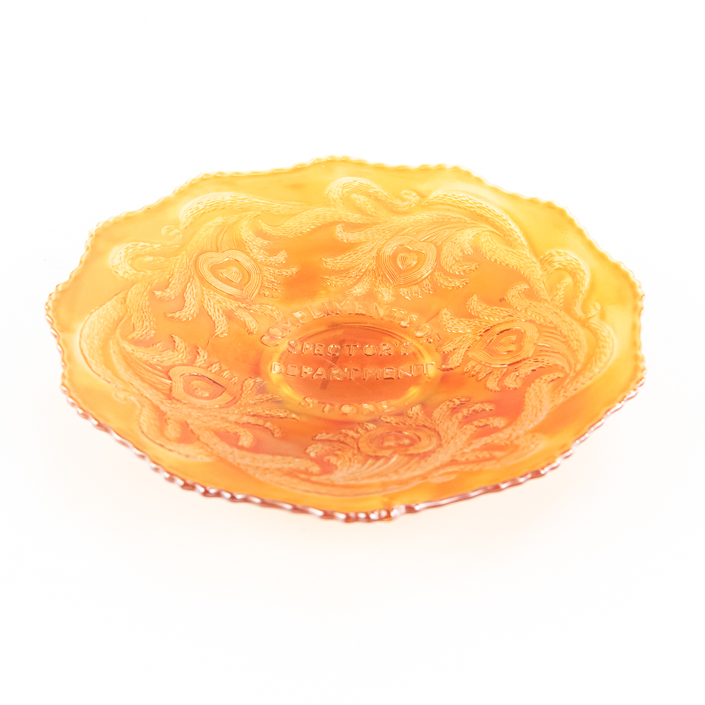 Carnival Glass:Fenton Spector's Dept Store Adv Plt