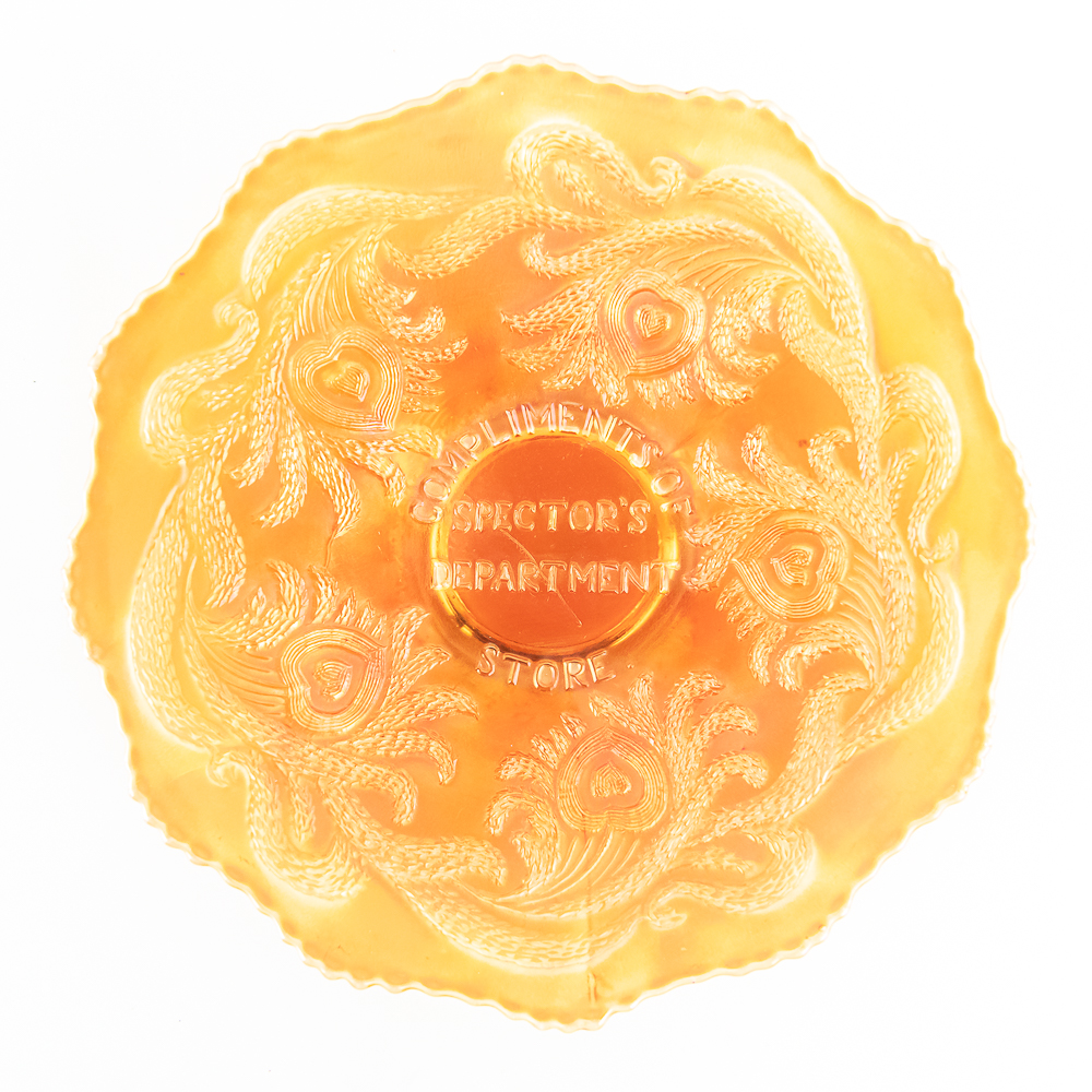 Carnival Glass:Fenton Spector's Dept Store Adv Plt