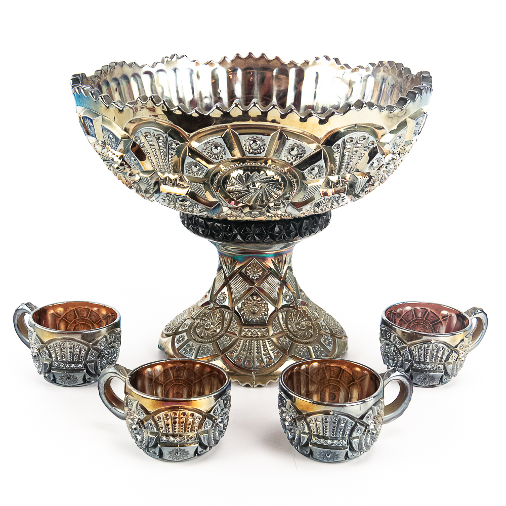 Carnival Glass Imperial Broken Arches 6-Pc