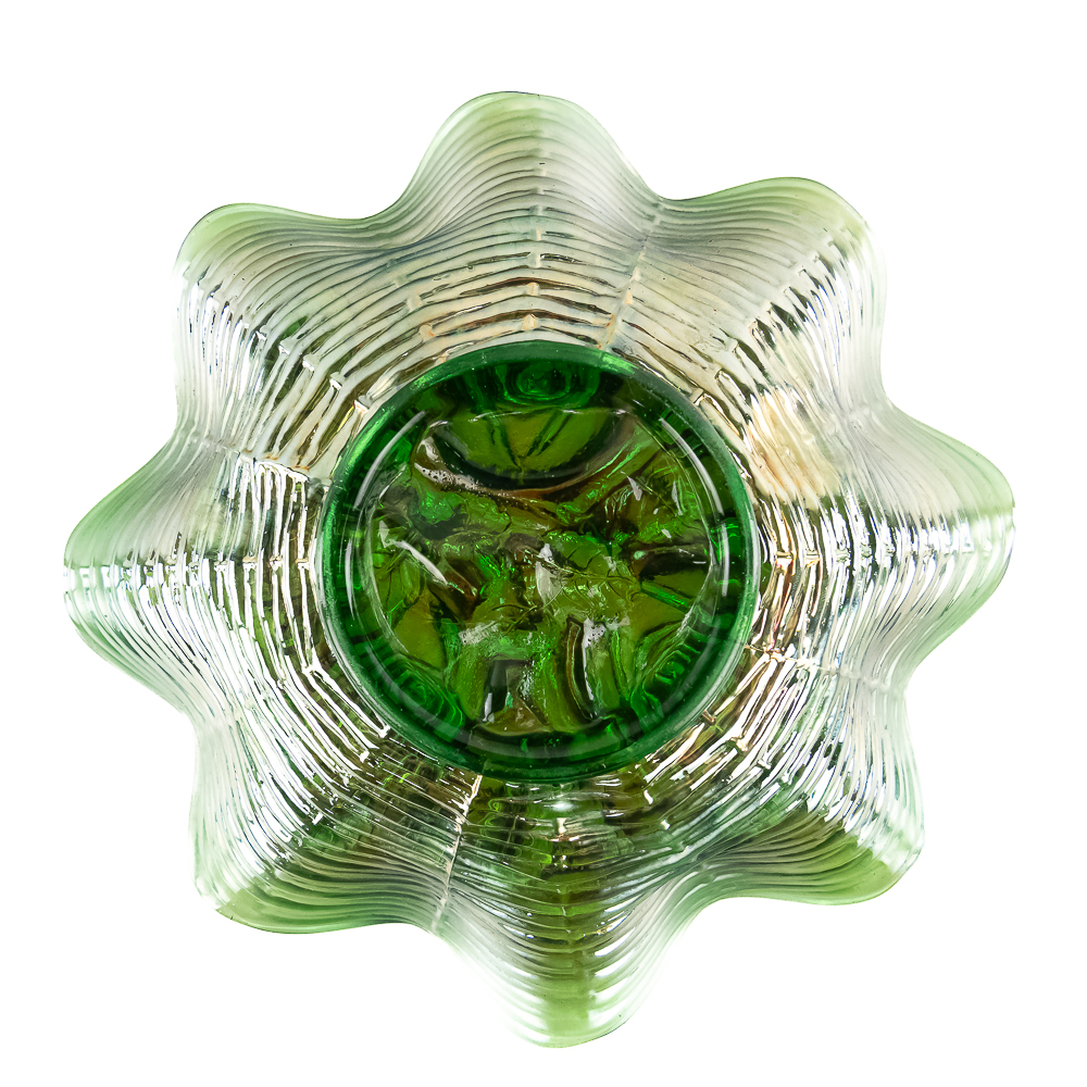 Carnival Glass: Northwood Rose Show Ruffled Bowl