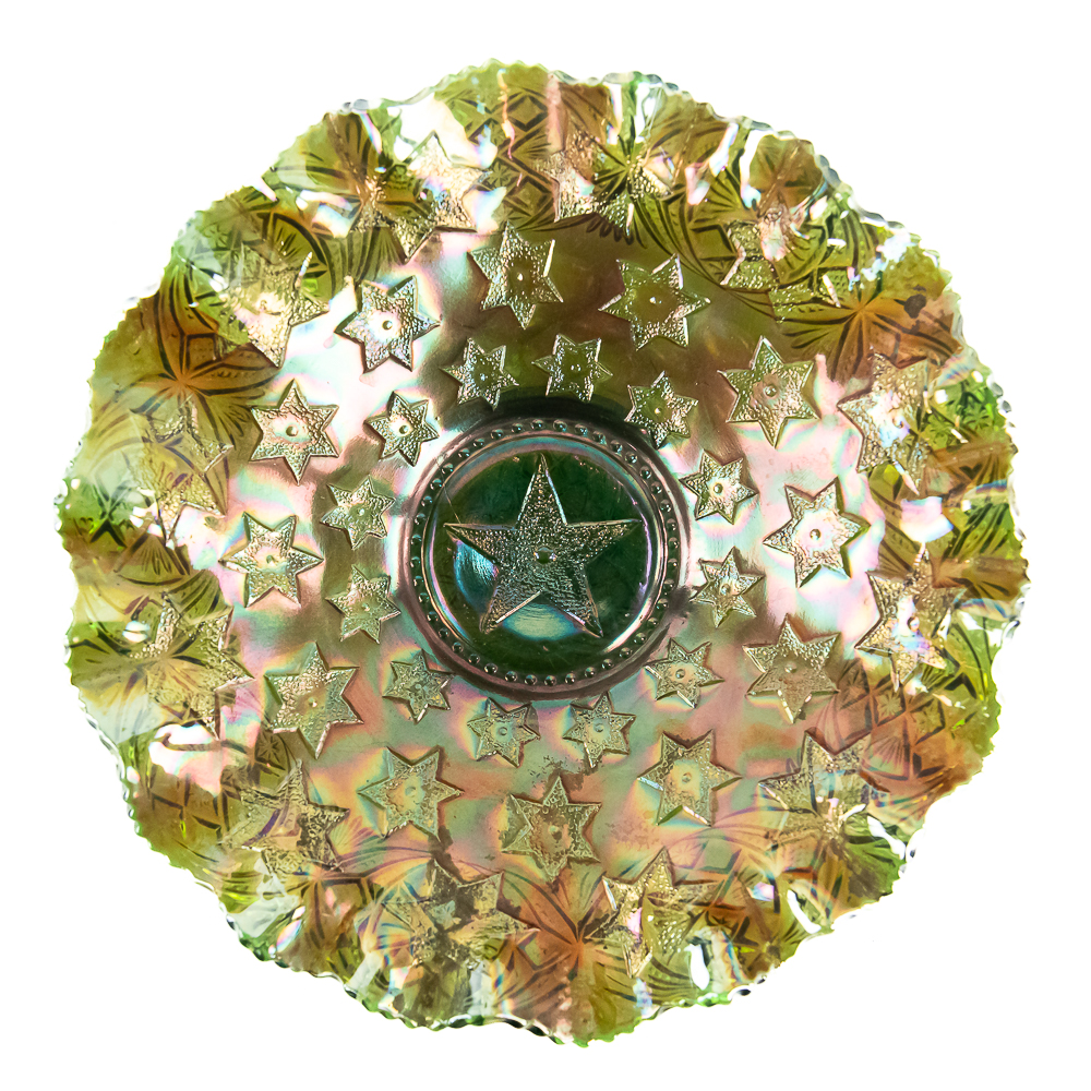 Carnival Glass: Millersburg Many Stars Bowl