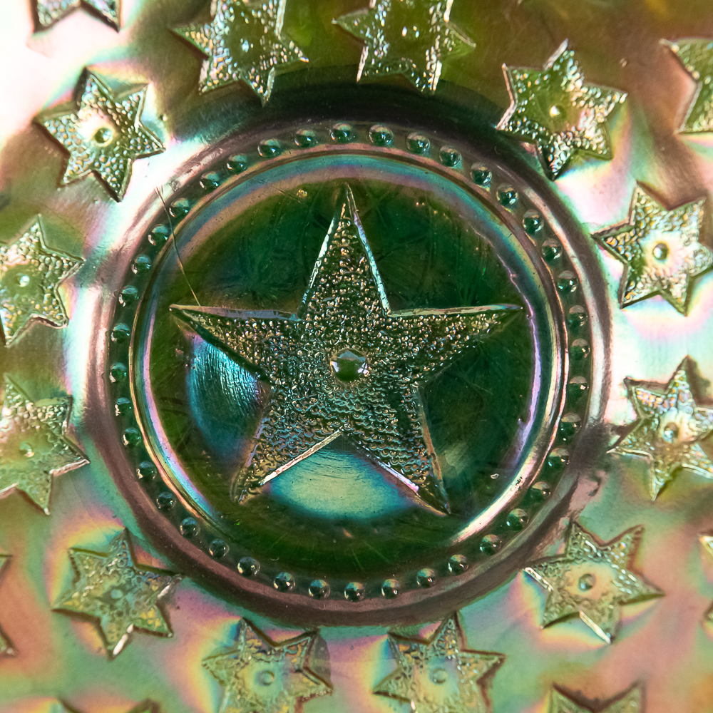 Carnival Glass: Millersburg Many Stars Bowl