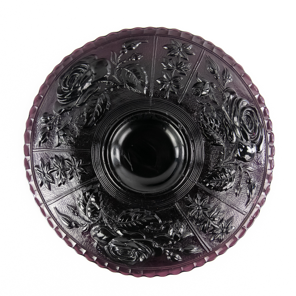 Carnival Glass: Imperial Open Rose Plate