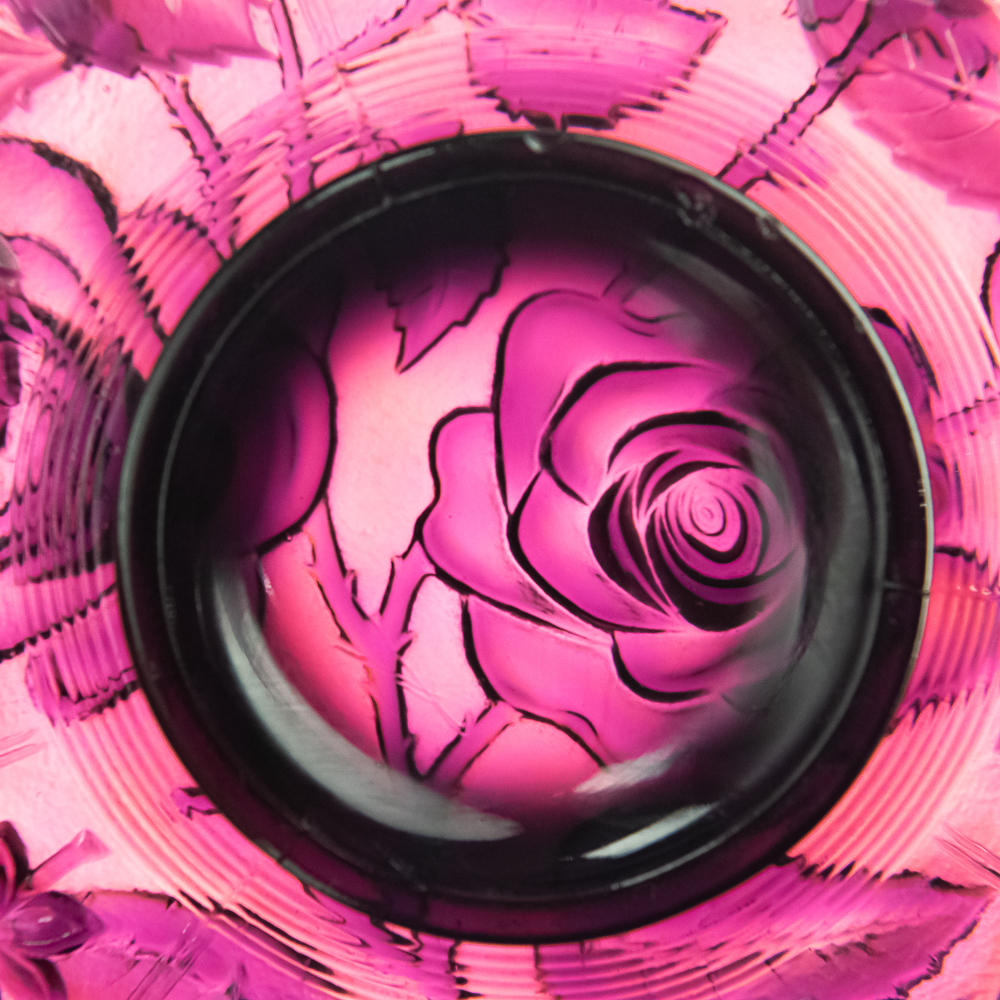 Carnival Glass: Imperial Open Rose Plate