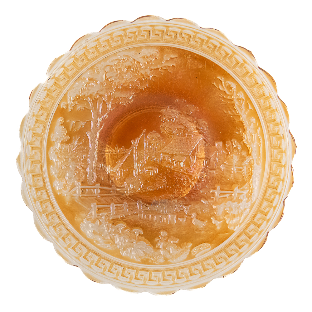Carnival Glass: Imperial Homestead Chop Plate