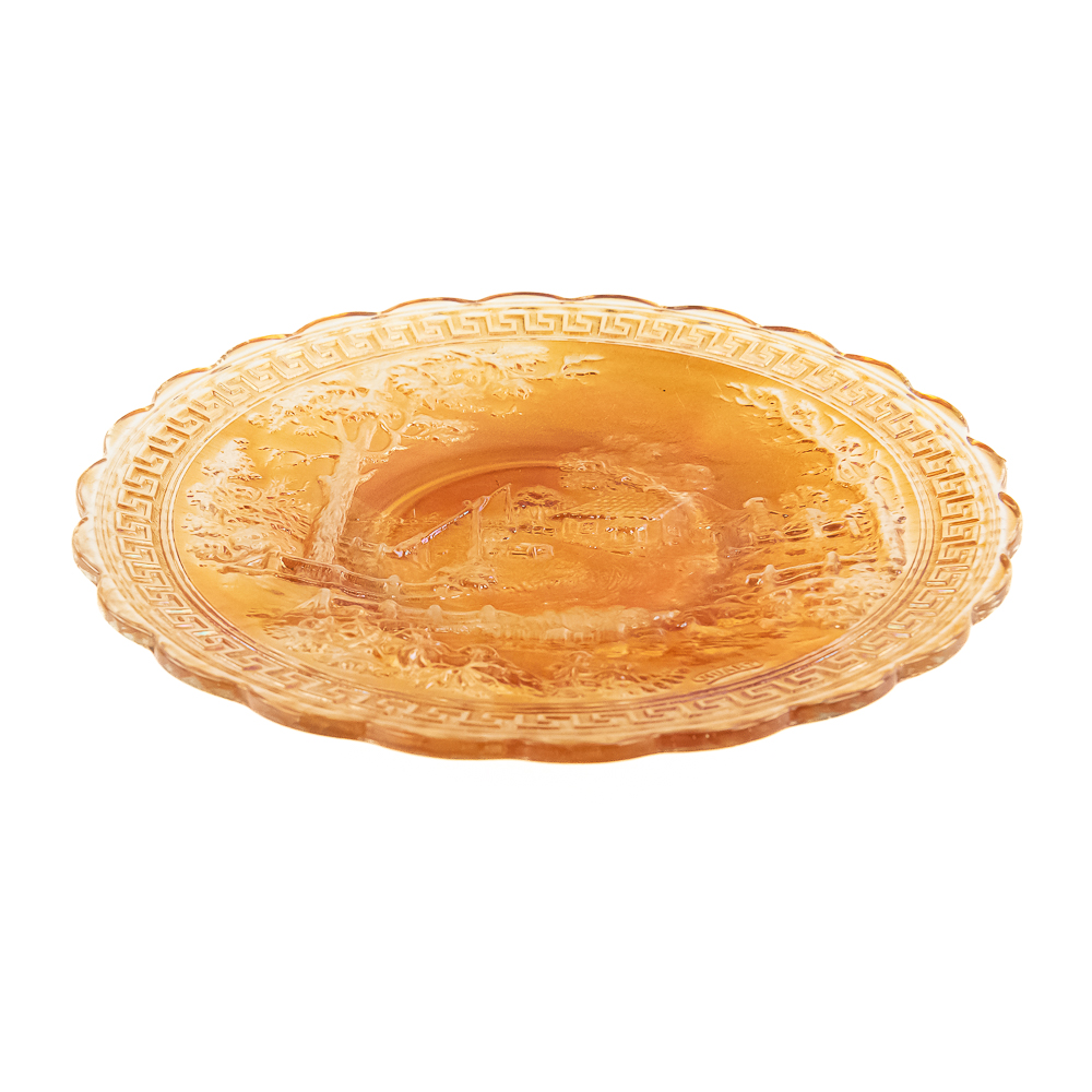 Carnival Glass: Imperial Homestead Chop Plate