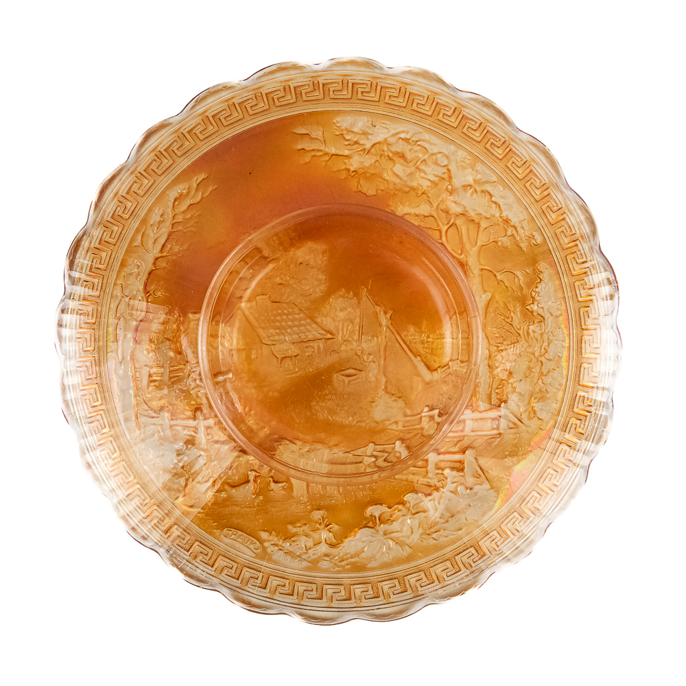 Carnival Glass: Imperial Homestead Chop Plate