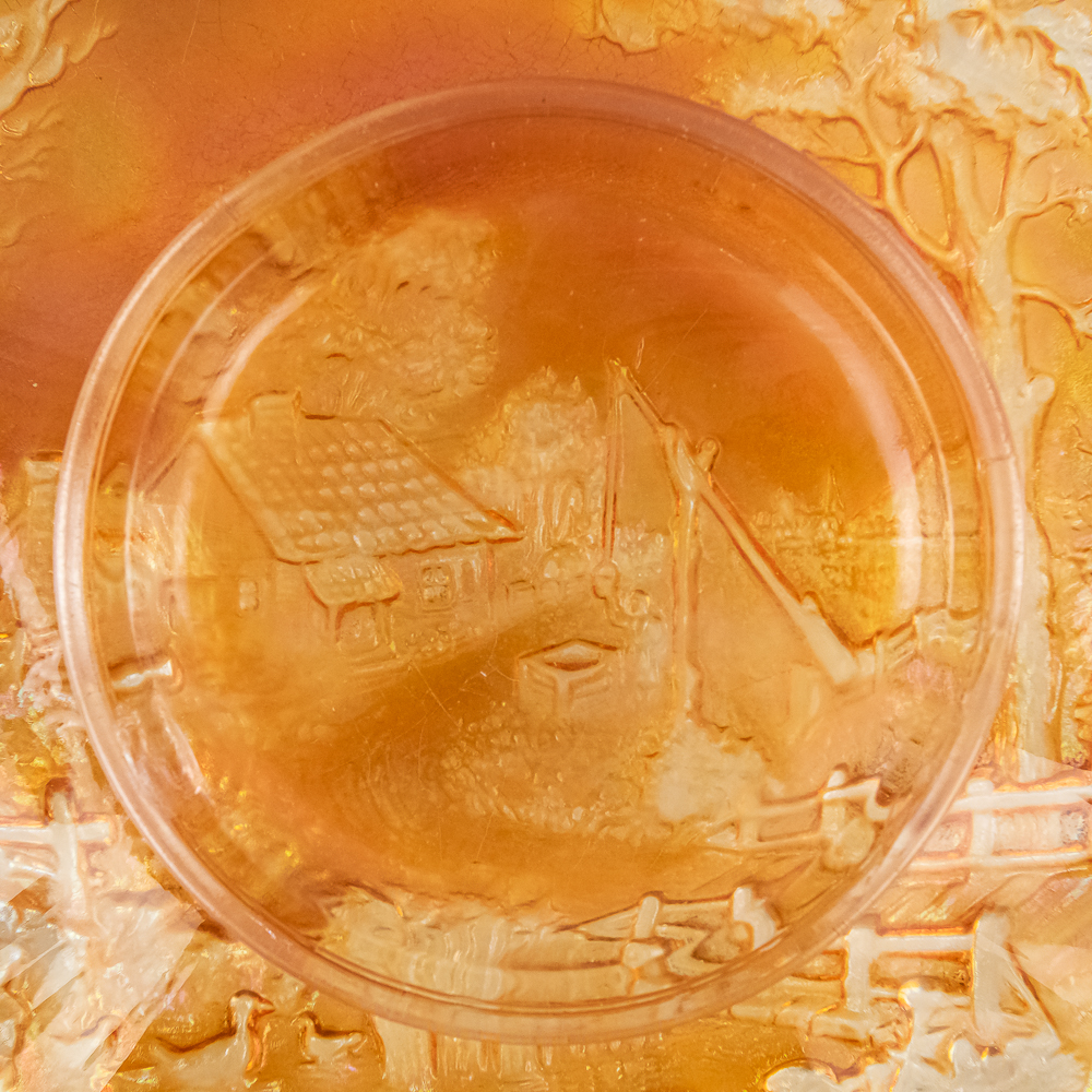 Carnival Glass: Imperial Homestead Chop Plate
