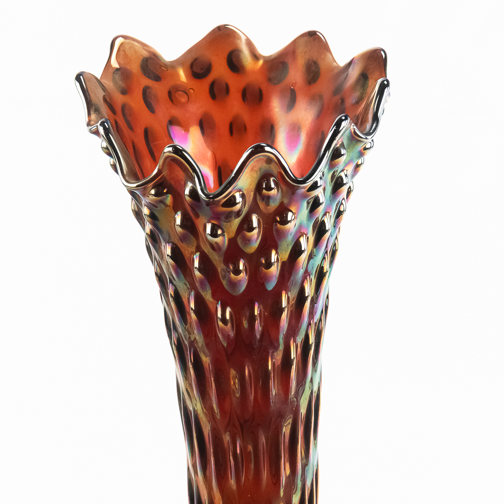 Carnival Glass: Fenton Rustic Funeral Vase