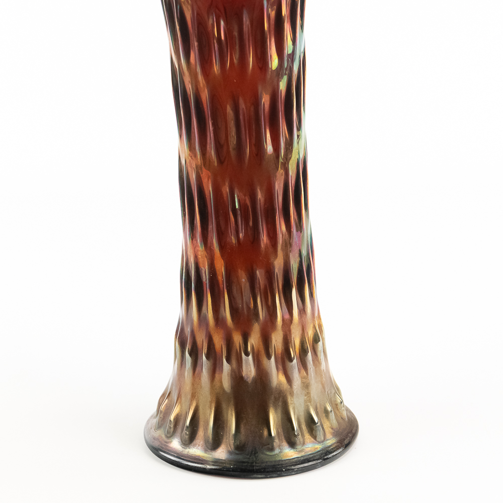 Carnival Glass: Fenton Rustic Funeral Vase
