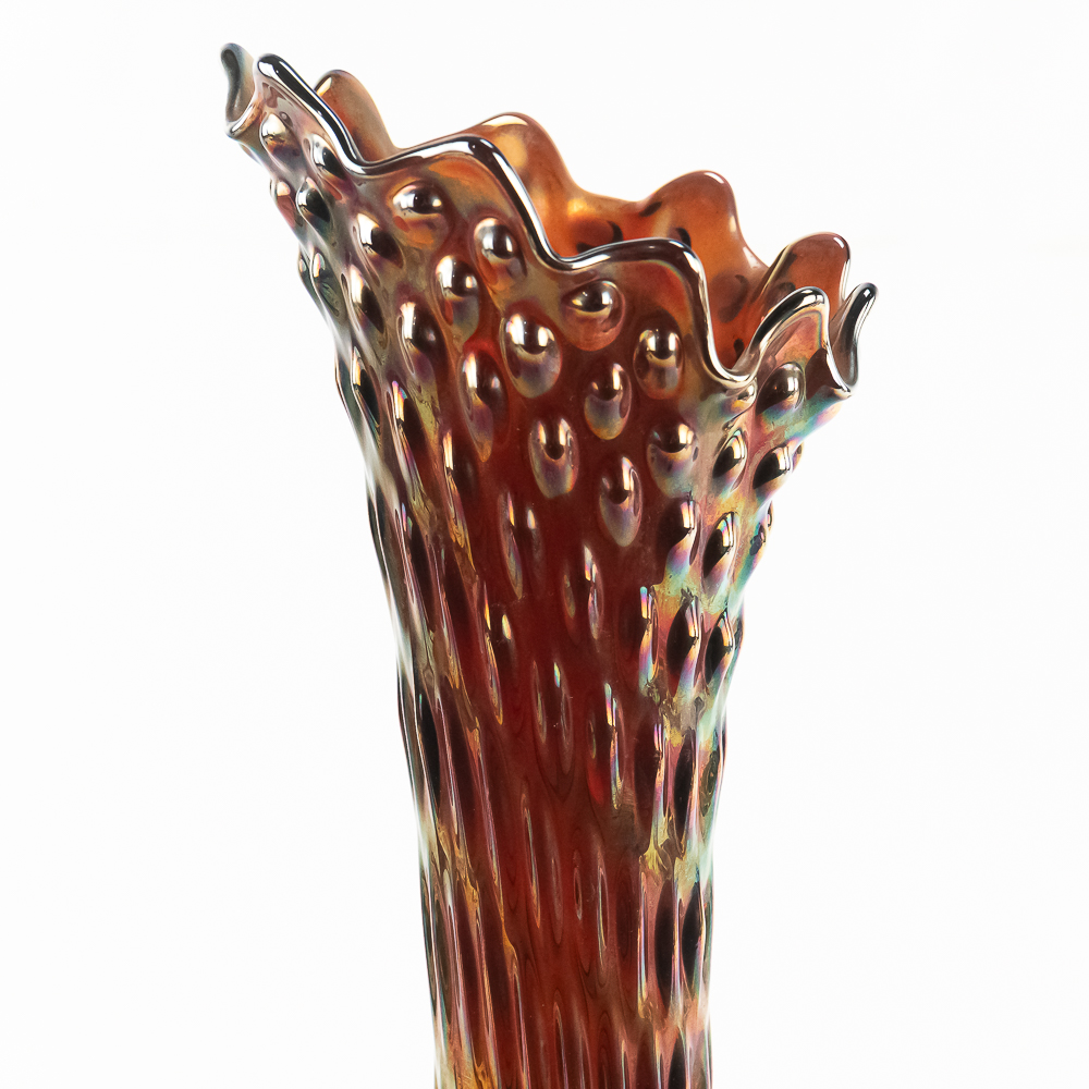 Carnival Glass: Fenton Rustic Funeral Vase