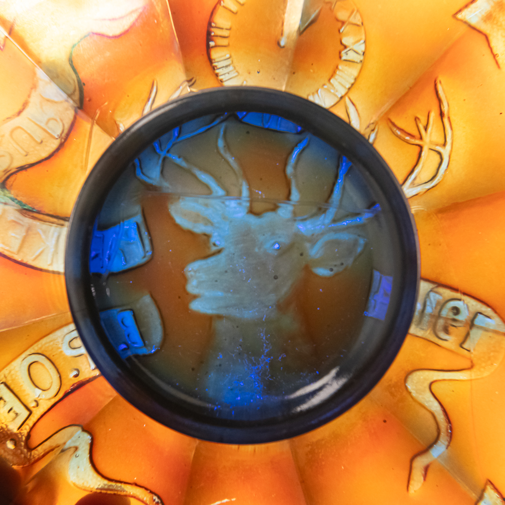 Carnival Glass: Fenton 1914 Parkersburg Elks Plate