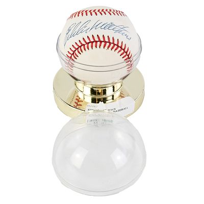 Eddie Mathews Autographed Rawlings NL Baseball. 12 Time All Star, 1957 & 1968 World Series 