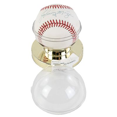 Johnny Mize Autographed Rawlings NL Baseball. 10 time All Star, 4 time NL Home Run Leader & 5 