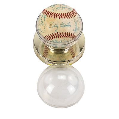 1980 Oakland As Team Autographed Baseball. 1980 Oakland Athletics team autographed baseball 