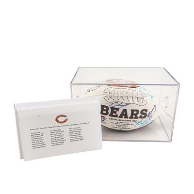 2011 Chicago Bears Autographed NFL Football. 2011 Chicago Bears (26) Autographs include: Cutler 