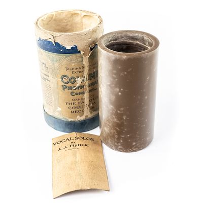 Columbia Brown Wax Cylinder Record 7121. Brown wax cylinder record made by Columbia number 7121 