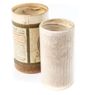 Edison 7501 A Stein Song Cylinder. Brown wax cylinder featuring "A Stein Song" performed by 
