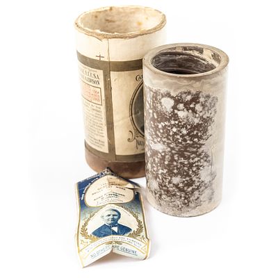 Brown Wax Cylinder Record 7508. Edison brown wax cylinder record catalog number 7508, featuring 