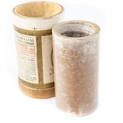 1897 Columbia Brown Wax Cylinder Record. This exceptionally rare and early Columbia Phonograph 