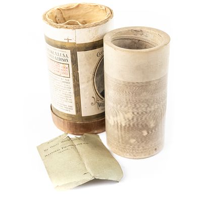 Brown Wax Cylinder Record #2003. Brown wax cylinder features recording #2003, "Almost Persuaded 