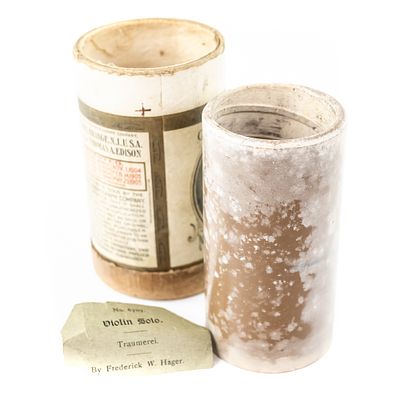 Brown Wax Cylinder Record- - Traumerei. An early brown wax cylinder phonograph record, catalog 