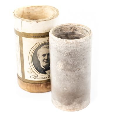 Columbia Brown Wax Cylinder Record #4633. Brown wax cylinder record by the Columbia Phonograph 
