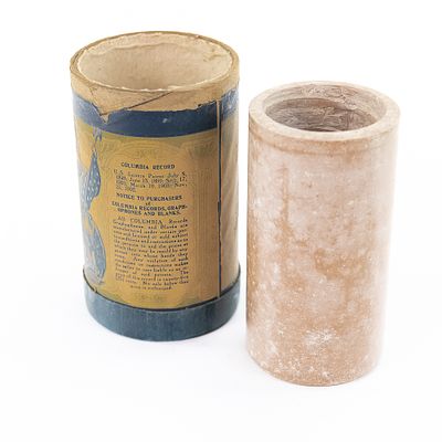 Columbia Brown Wax Cylinder 7226. Brown wax phonograph cylinder manufactured by the Columbia 