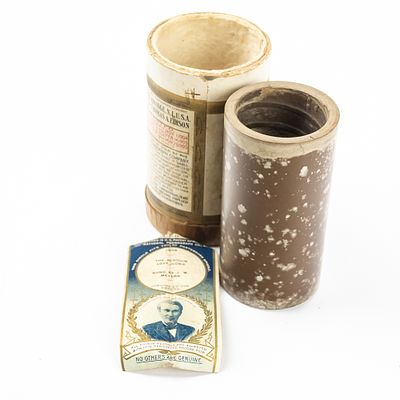Edison Brown Wax Cylinder “The Bedouin Love Song". Edison Brown Wax Cylinder Record “The Bedouin 