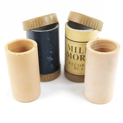 Pair of Miller Morris Wax Cylinders 1001A & 5001. A pair of Miller Morris Recording Blank brown 