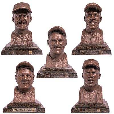 5 Baseball Hall of Famer's Busts. 5 Hall of Fame Busts Including : Stan Musial, Jackie Robinson 