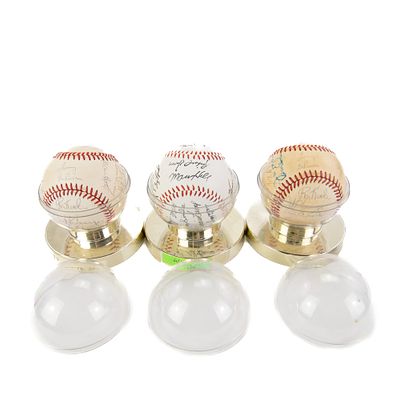 '83 & '84 Chicago White Sox Auto & Facsimile Balls. Collection showcases 1983 & 1984 Chicago 