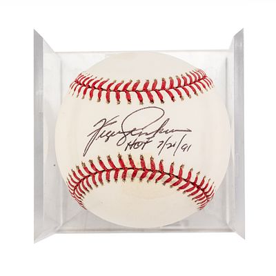 Chicago Cubs Fergie Jenkins Autographed Ball. Fergie Jenkins autographed and inscribed (HOF 