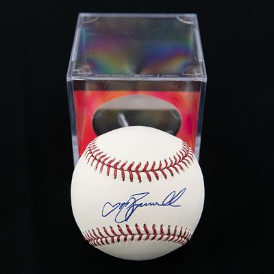 Jeff Bagwell Autographed Rawlings MLB Baseball. Jeff Bagwell Autographed Rawlings Official Major 
